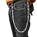 PINKPIN Biker Wallet Chain, Heavy Duty Pocket Chain with Round Clasp, Men Chains for Jeans, Pants Clothing Accessories