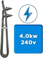 Vista 5 de 4.0kw 240v Incoloy Flo-Thru Calentador Universal Elemento Reemplazo Calefacción de la tina caliente