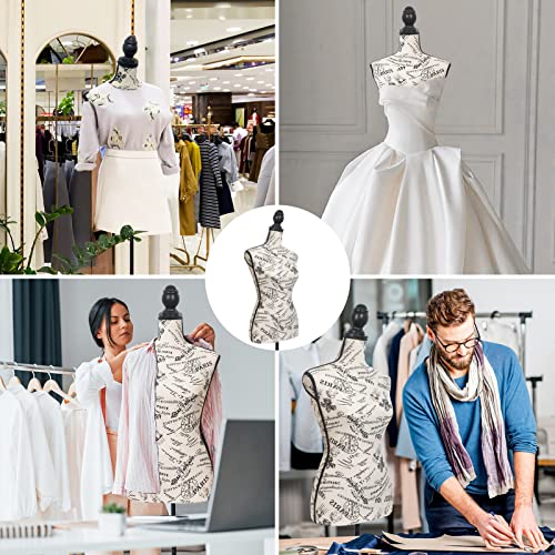 Sewing Mannequin Torso Dress Form, Female Manikin Body With Tripod Base Stand, Adjustable Clothing Foam Form 58-67 Inch Height, For Dressmakers Dress Jewelry Display, Crowns #TOP6