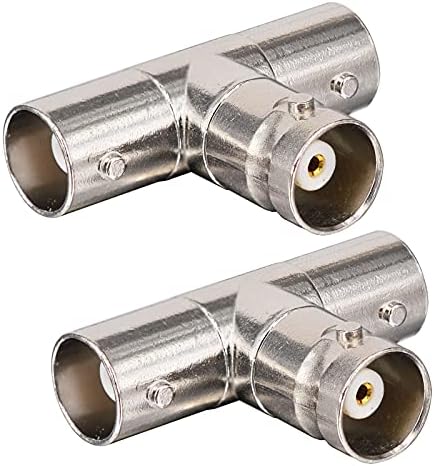 onelinkmore 3 Way BNC Female Splitter Adapter for Antenna CCTV DVR Cameras