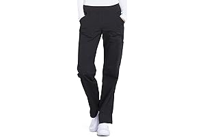 Comfortable Black Pants for Women: Workwear Professionals Scrubs WW170