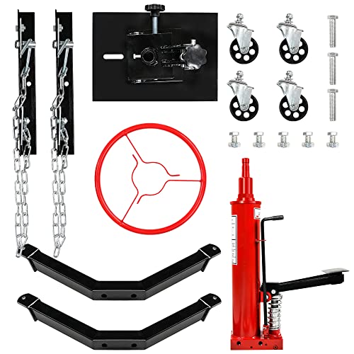 Transmission Jack High Lift 1/2 Ton (1,100 Lb) Capacity Garage Shop Telescoping Hydraulic Jack, 2 Stage Adjustable Transmission Floor Jack, 360° Swivel Wheel Lift Hoist For Car Lift #TOP3