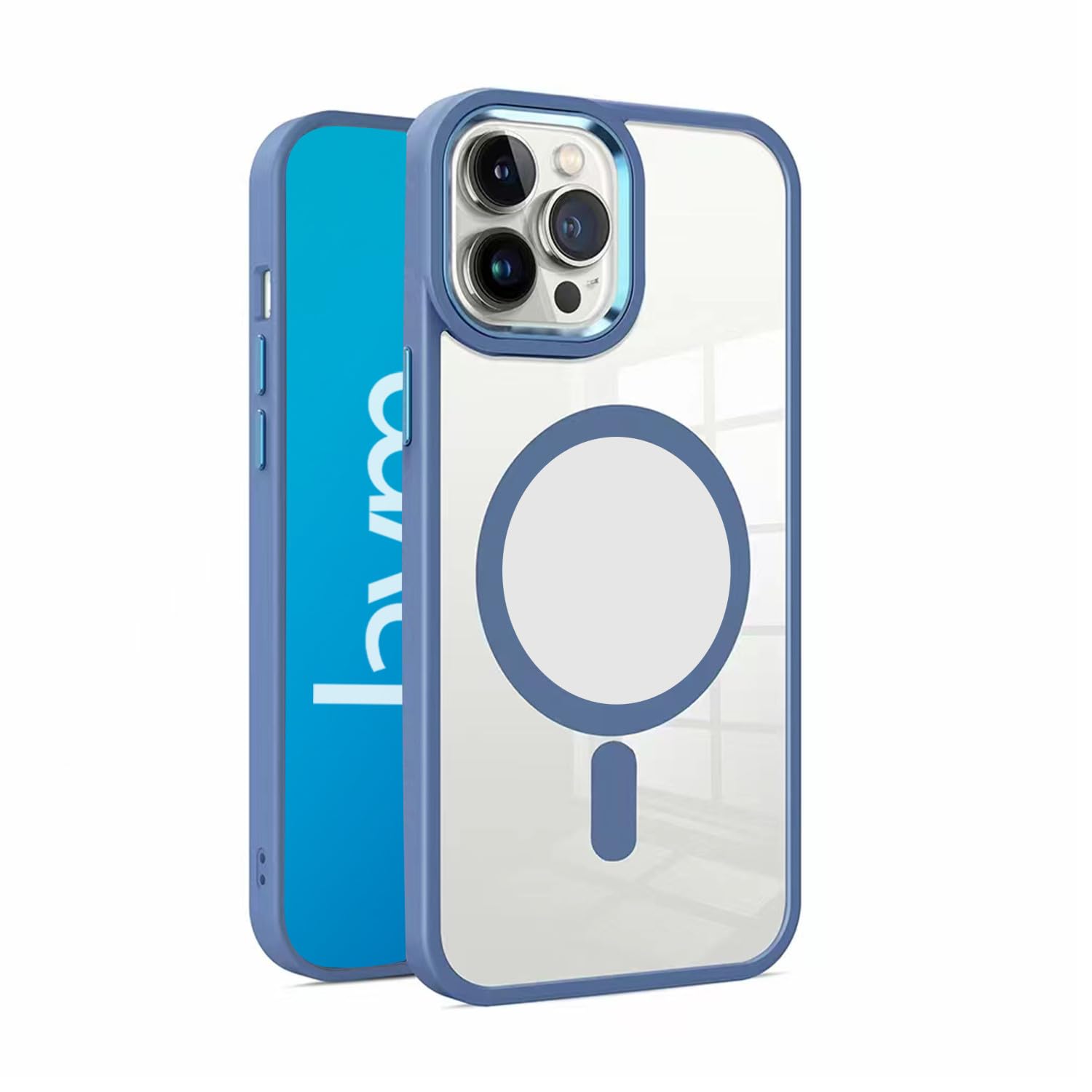 Coque Bumper JAYM iPhone 16e Bleue avec technologie MagSafe intégrée - 8