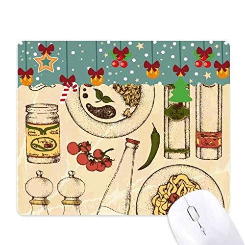Tapis de souris de jeu Italie en caoutchouc antidérapant pour Noël