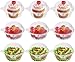 Greensen 100 PCS Cupcake Boxes, Individual Cupcake Containers Single Cupcake Box Plastic Clear Dome Lid Cupcake Holder Box Container for Sandwich Hamburgers Fruit Salad Party
