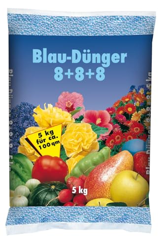 GPI Blaudünger 5kg 8+8+8 Blaukorn Universaldünger Gemüsedünger Blau Dünger