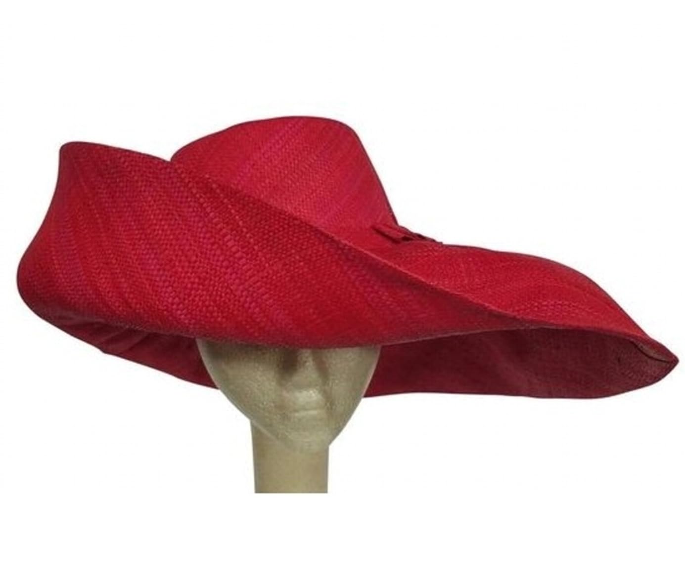 Pamela Invitada Boda Mujer Sombrero Ibiza Grande en Rafia de Madagascar Pamela Ala Larga 18 cm Moldeable Sombrero Playa Mujer Paja Madrina Boda, Pamelas para Bodas y Tocados, 10 Colores Disponibles