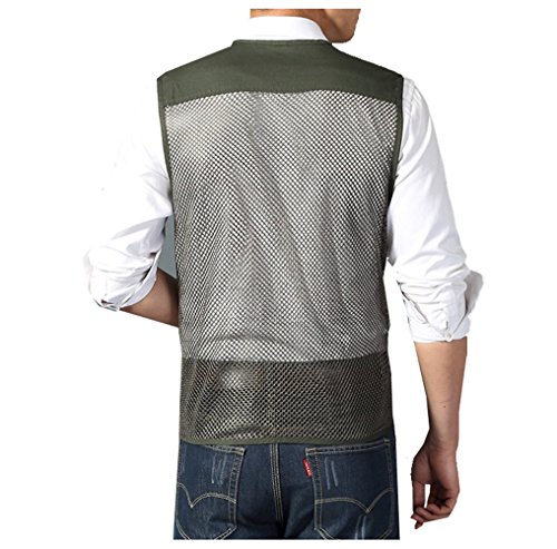 Image of Kedera Men's Safari Fishing Vest Summer Outdoor Mesh Work Journalist's Vest Jacket