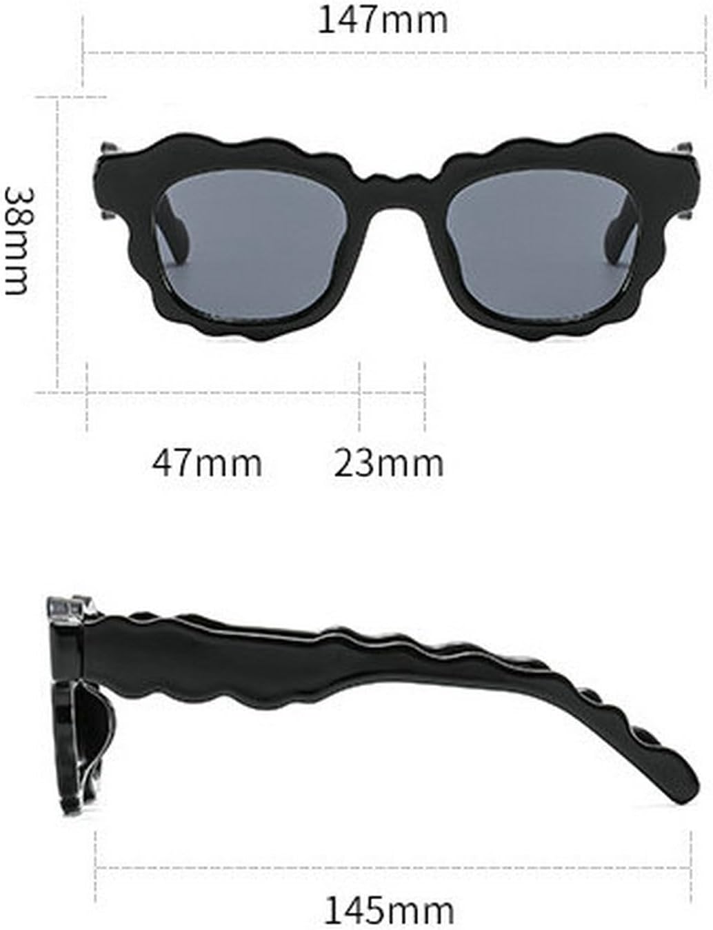 COTIA Fashion Square Sunglasses Women New Unique Irregular Wave-Shaped Frames Sun Glasses for Men Trending Cute Eyewear - Image 7