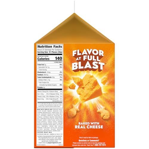 Goldfish Flavor Blasted Xtra Cheddar Cheese Crackers, 27.3 Oz Carton - image 6