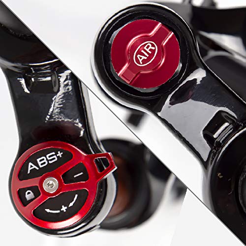 Bolany Mtb Fork Mountain Bike Suspension Fork，26/27.5/29 Inch Air Mountain Bike Suspension Fork Suspension Mtb Gas Fork 100Mm Travel Straight/Tapered Tube Bicycle Front Fork (27.5, Straight-Manual) #TOP4