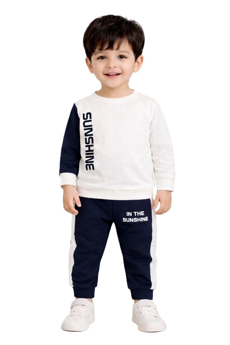 NEW BEGINNING Kids Boys Full Sleeve T-Shirt Pant Set - Casual Outfit Full Sleeves Shirt & Pant for Toddlers Little Boys Ag... - Review, Price and Buying Guide