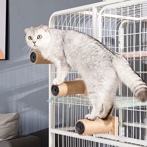 Escalera para Gatos de Madera con 4 Niveles Gris miniatura 6