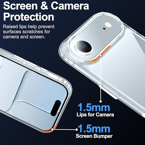 Coque transparente 17 Air fine, housse de protection antidérapante