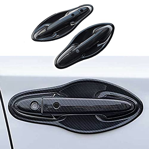 CEBAT 6Pcs ABS Automotive Exterior Door Handle Bowl Cover Trim Protector Outer Door Decoration Frame Trim Front Door Handle Cover Trim Accessories for Honda HRV 2016-2022ï¼ˆCarbon Fiberï¼‰