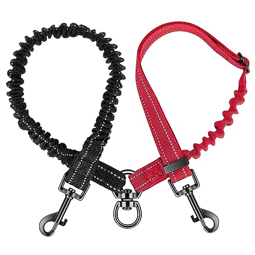 Nasjas Double Laisse de Chien, Pas d'enchevêtrement 360 ° Rotatif Splitter Double Laisse pour Deux Chiens, réglable amortissant Bungee-réfléchissant Laisse pour Petits Chiens Moyens et Grands Chiens Nasjas Double Laisse de Chien, Pas d'enchevêtrement 360 ° Rotatif Splitter Double Laisse pour Deux Chiens, réglable amortissant Bungee-réfléchissant Laisse pour Petits Chiens Moyens et Grands Chiens
