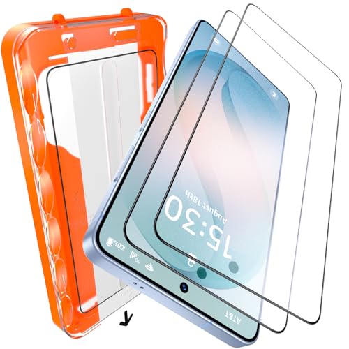Image of UniqueMe for S26 Plus Matte Screen Protector - 2 PACK Tempered Glass for Samsung Galaxy S26 Plus,[Anti-Glare & Anti-Fingerprint] Fingerprint Unlocking,Easy Installation,Bubble-Free,9H Hardness