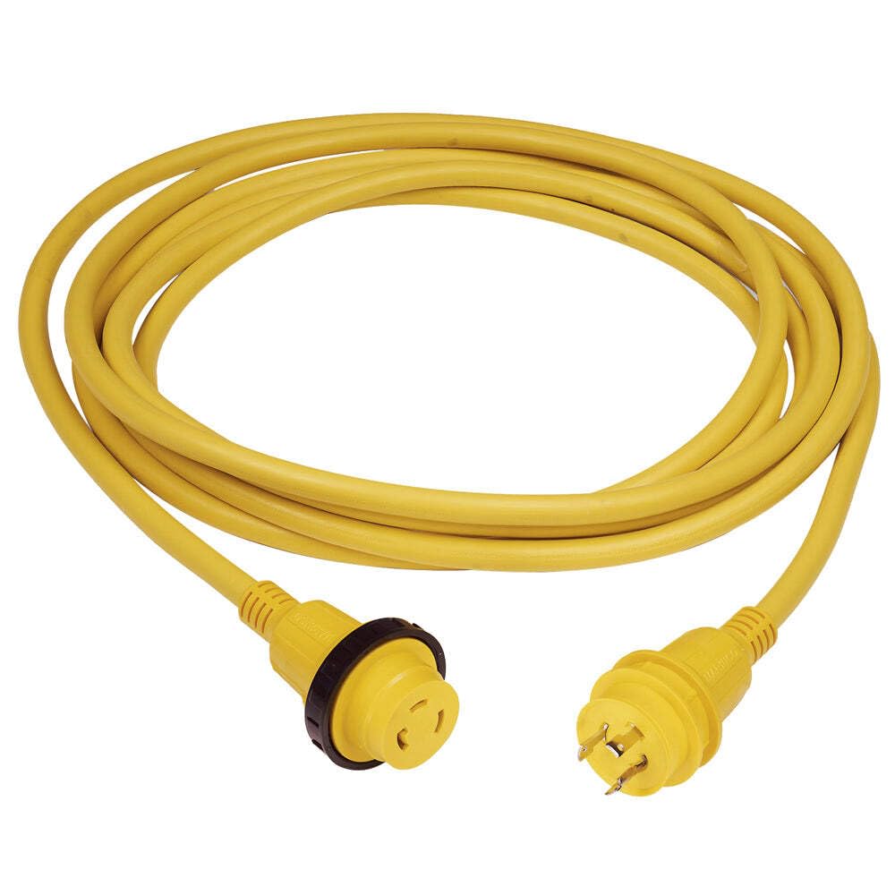 Amazon.com: Marinco 30A 25' Molded Cordset - 125V - Yellow