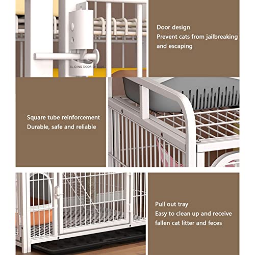 Cage pour animaux de compagnie modulable avec échelles et portes - 4