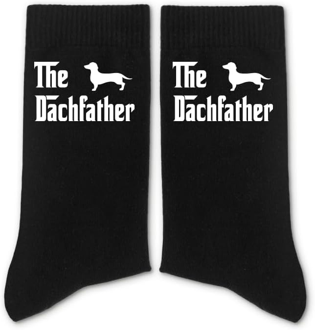 Funny Dog Father Dad Socks, Crew Socks for Men, Fathers Days Gifts Birthday Gifts for Men