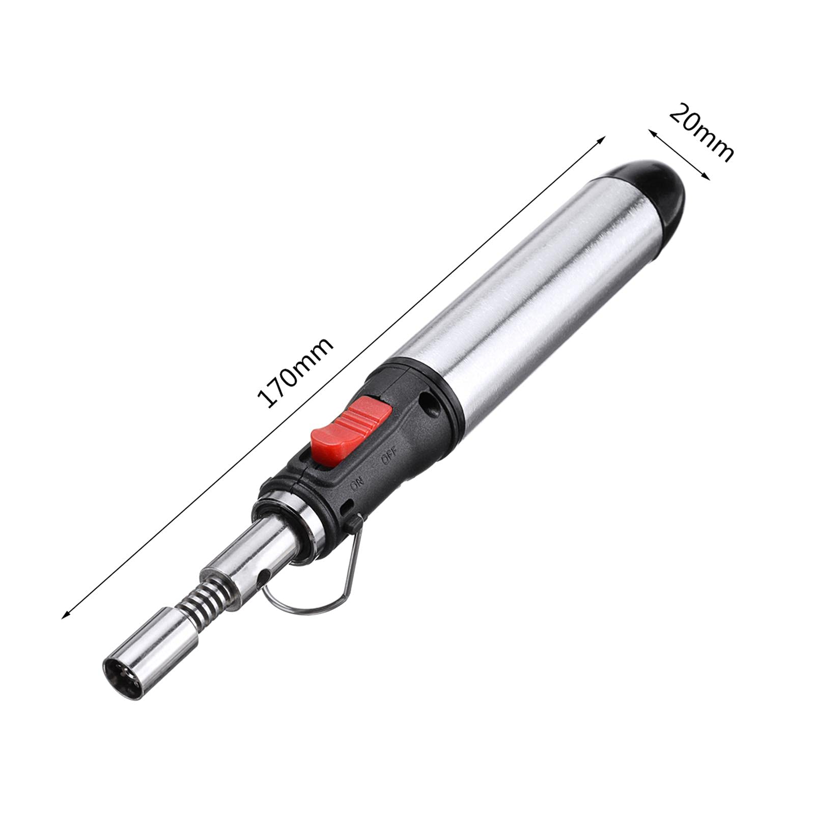 Vobor 3 en 1 Soldador de gas butano Kit de pluma de soldador Temperatura portátil Herramienta de soplete de soldadura ajustable