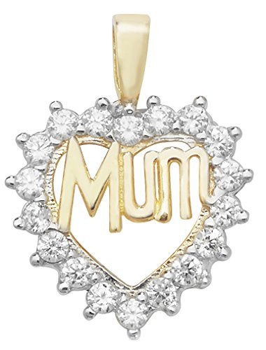 Pendentif femme coeur or et zirconium pour sublimer vos tenues