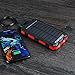 POWOBEST 10000mAh Solar Power Bank, Portable Solar Panels with Flashlight & Compass Waterproof Solar Power Bank, Solar Phone Charger-