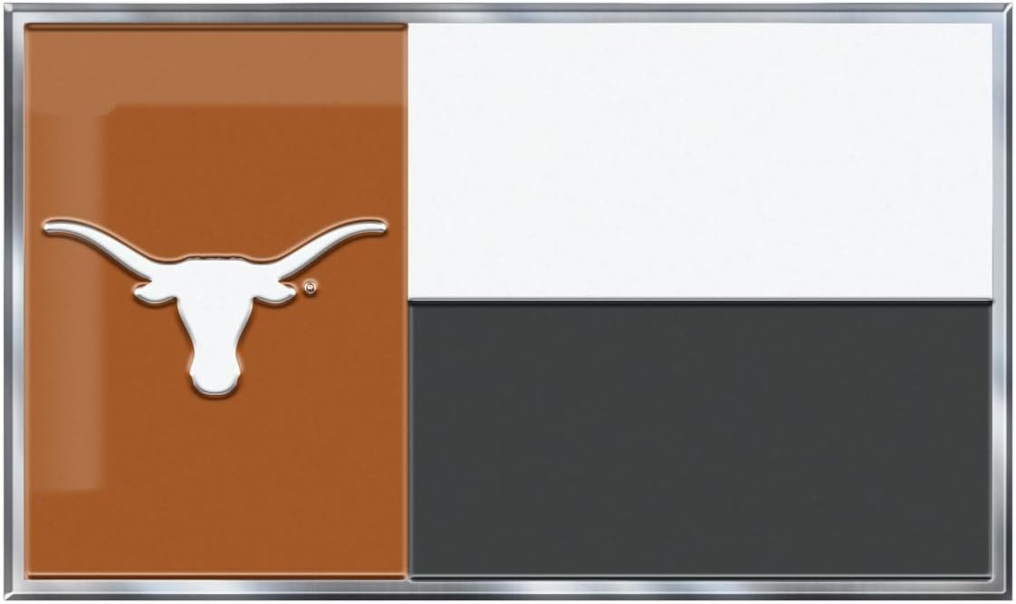 FANMATS NCAA Auto NCAA Texas State Flag Automobile Emblem