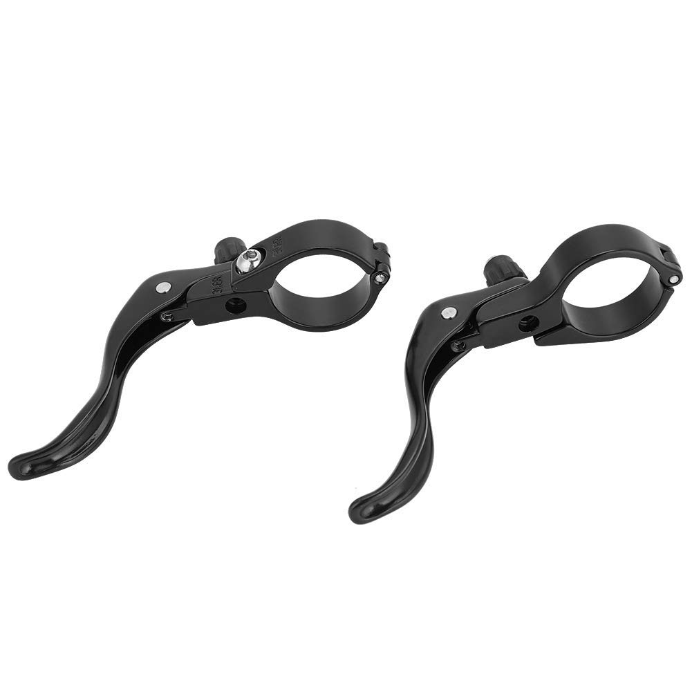 Alomejor Leve Freno Bici, 1 Paio Breve Leve Freno E Frizione Lega Leggera in Alluminio 31,8 Mm per Bici da Strada (Black)