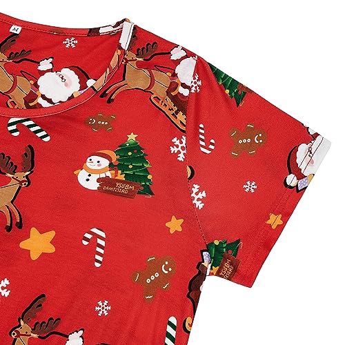 Image of American Trends Nightgowns for Women Cotton Night Shirts Short Sleeve Knee-Length, Sleep Shirts Summer Pajamas Sleepwear
