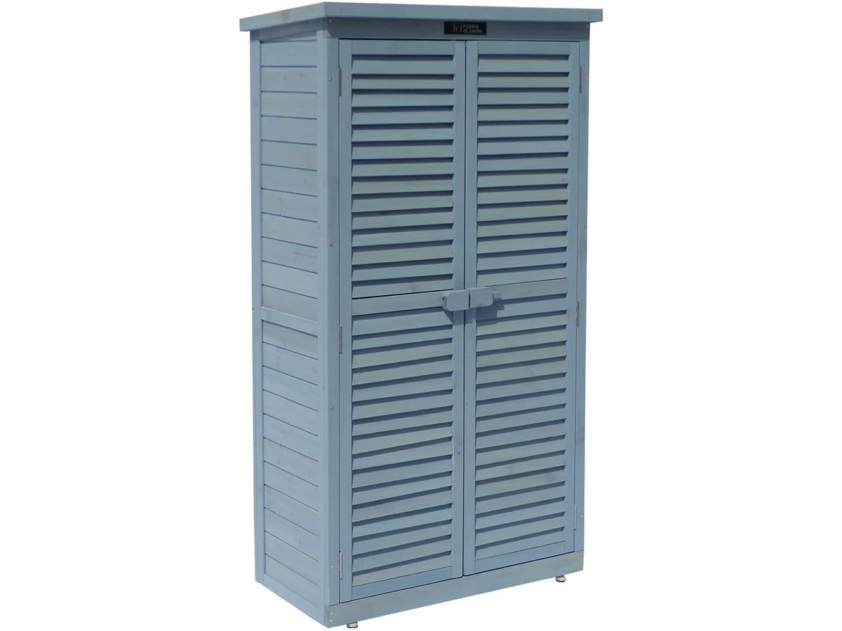 habitat et jardin Gartenschrank Space 87 x 46,5 x 160 cm Himmelblau