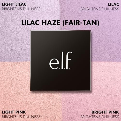 Image of e.l.f. Set it Bright Powder Quad, Lilac Haze (Fair-Tan)