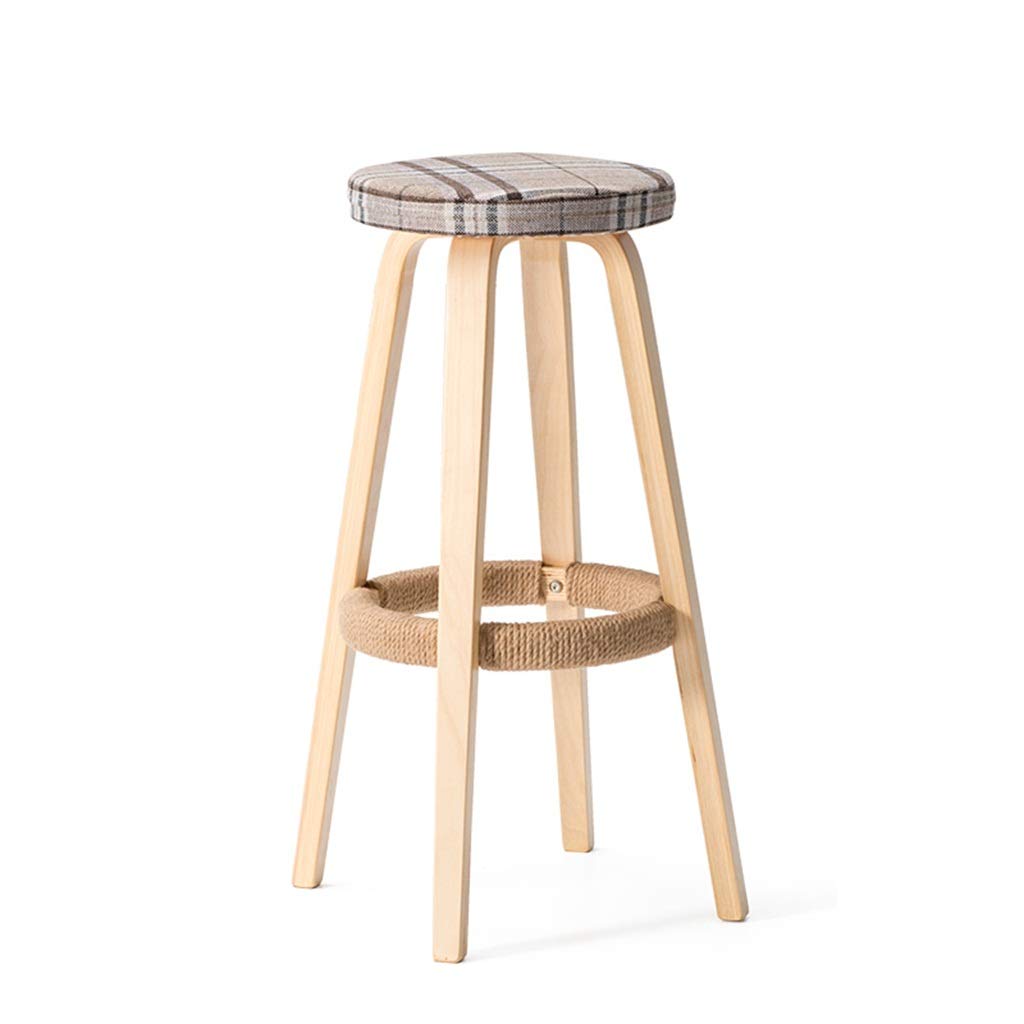 Tabouret de bar confortable en bois de 70.5 cm pour éviter le mal de dos