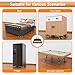 Furniture Dolly 5 Wheels Heavy Duty with Removable Side Guards,3307 Lbs Capacity,360° Rotating Wheels & Tail Brake,Furniture Movers Lifter Tool for Sofas,Beds, Appliances,–Stable,Safe,and Easy to Use