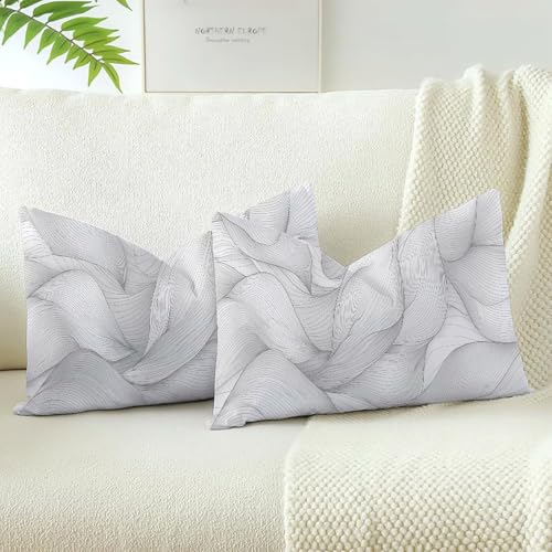 Coussins canape avec fermeture eclair velours blanc lavable 2pc - 2