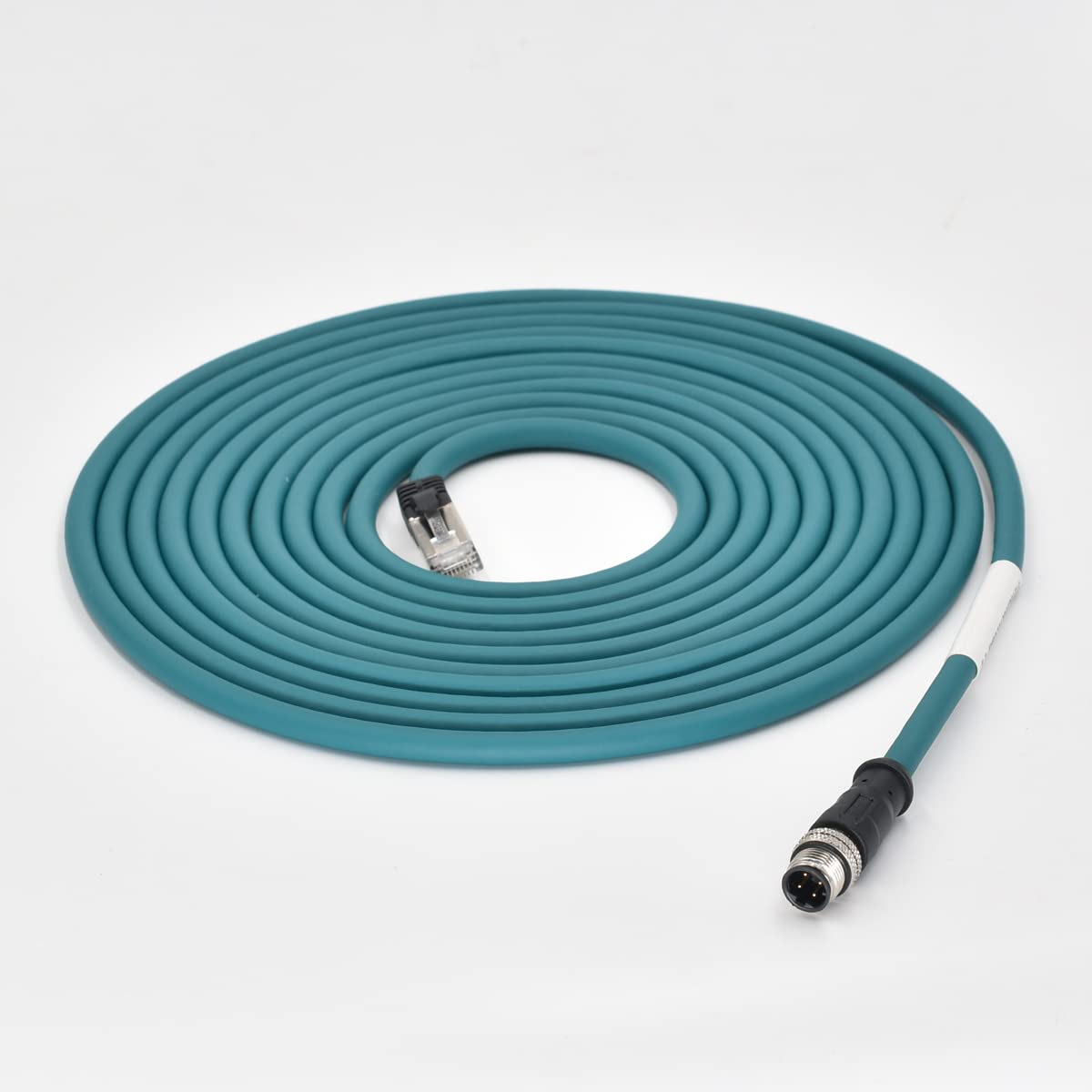 M12 4pin D-Code Maschio a RJ45 Connettore Ethernet CAT6 Cavo schermato (15M)