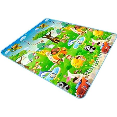Nature Multi-Functional Baby/Kids Single Surface Printing Baby Play Mat Available Pattern & Color (5.8*x 3.8* Ft)