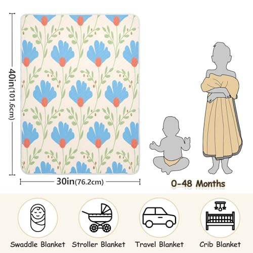 Custom Lovely Daisy Flowers Blanket for Babies Soft customised Picture Baby Blanket with Name for Newborns, Infants, & Toddlers 30x40in Regalos para Baby Shower de ni?a3