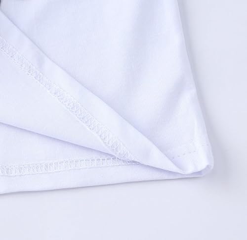 Camiseta Manga Corta niño Hulck con Luz Led 100% Algodon, Camiseta Niños Superheroes con Luces Led (FR/ES, Edad, 5 años, Regular, Blanco)