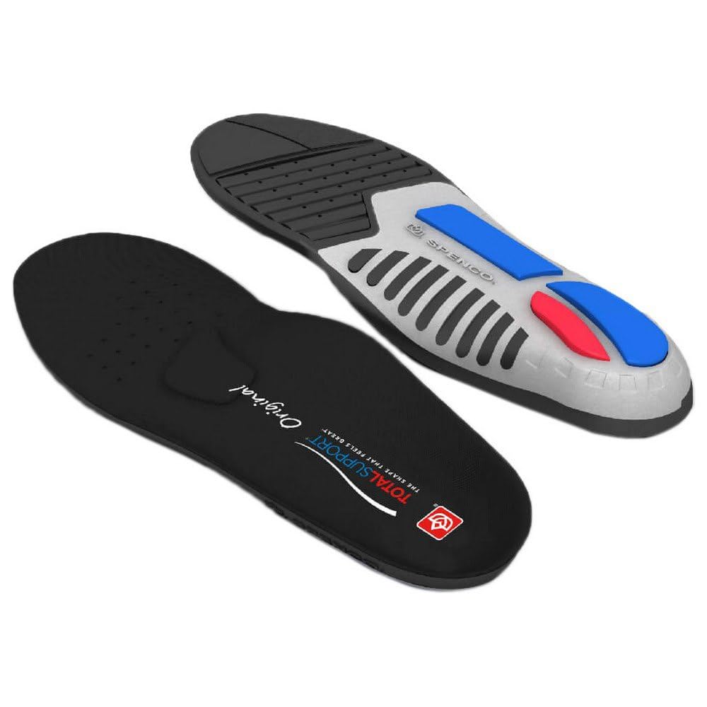 Spenco Total Support Original Soletti - Supporto Arco E Sollievo Fascite Plantare, Sistema Ammortizzazione 3-POD, Assorbimento Urti, Ideale Per Corsa E Allenamento