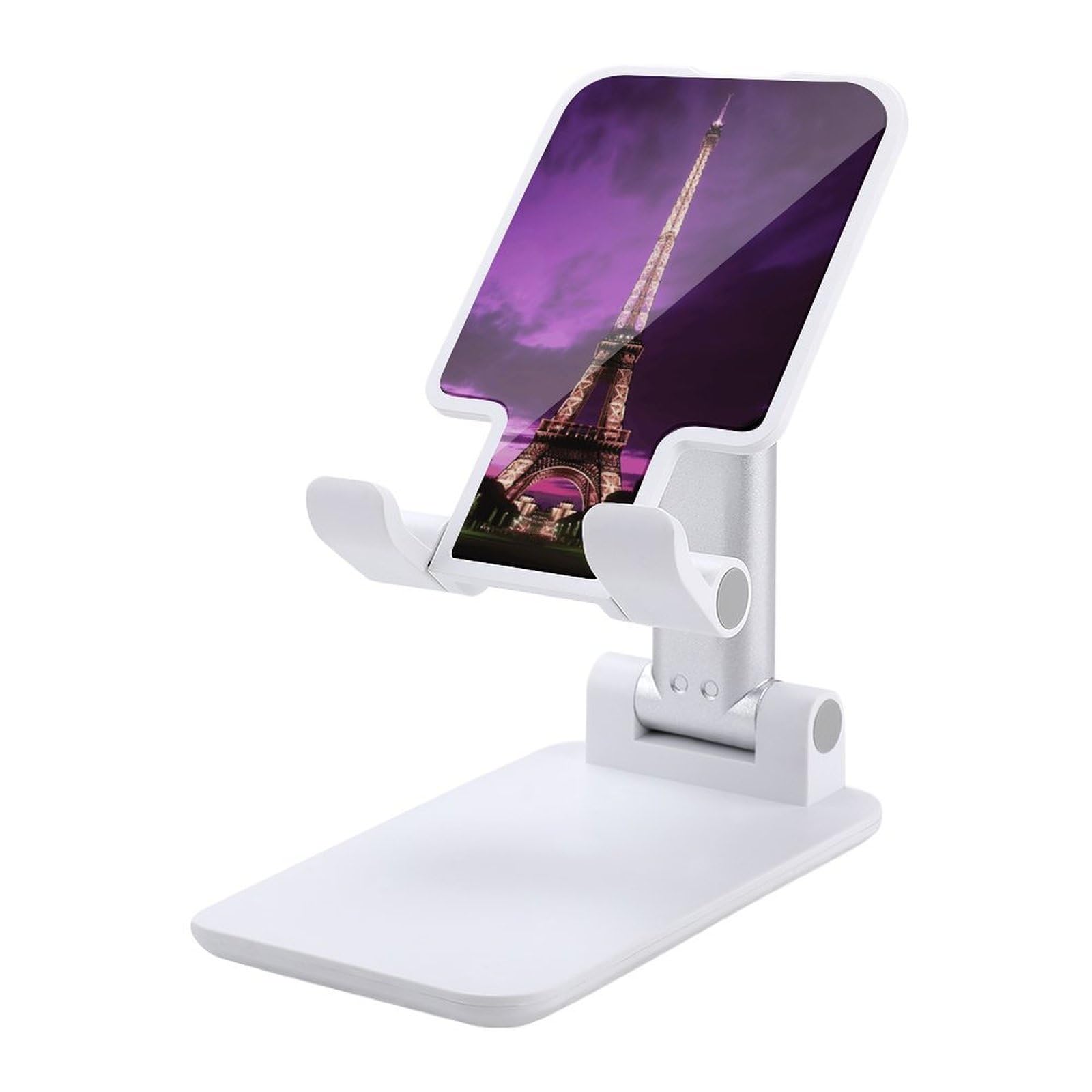 Soporte de Torre Eiffel KHAUERBC morado ajustable para ver series cómodamente en el iPad 7