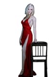 1/6 Scale Female Clothes, Female Evening Dress Long Skirt Clothing&Shoes Accessory Set for 12inch Seamless Action Figure Body Doll (Red)