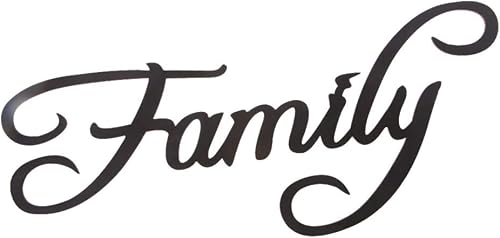 7haofang Letrero colgante de madera con texto en inglés "Family Letter" para decoración del hogar