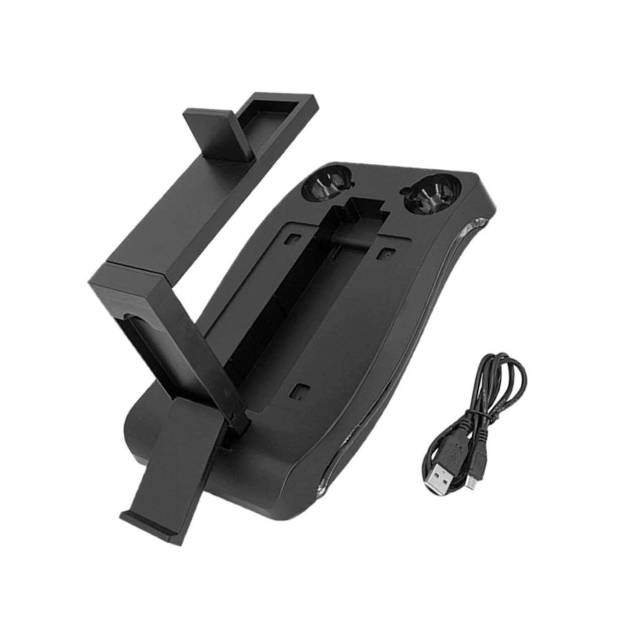 SHINEOFI Soporte de Carga para Control y Gafas de Realidad Virtual, Base Organizadora de Abs Negro, Ahorro de Espacio para Juegos
