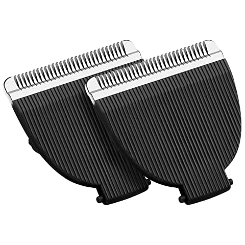 2 Pack Replacement Blades for Manspot Trimmer, Hygienic Ceramic Replacement Blades Compatible with Manspot Body Trimmer, Black Cover