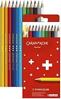Lápis de Cor Swisscolor Permanente 12 Cores