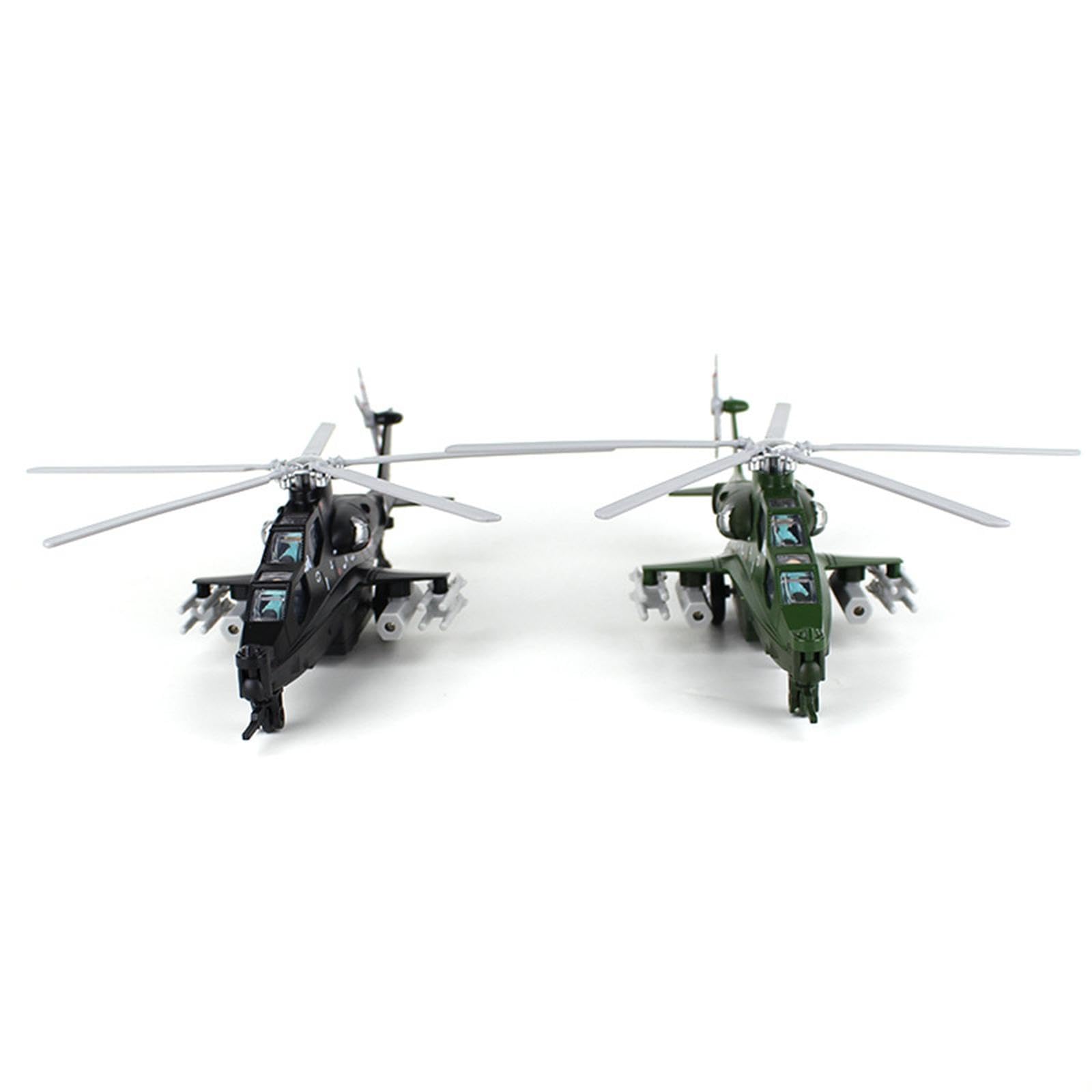 Sharplace de Juguete con Luces Y Sonidos para Juegos de Imitación, Exhibición de Escritorio, Avión de Juguete con Mecanismo de Retroceso, Avión de T, Verde