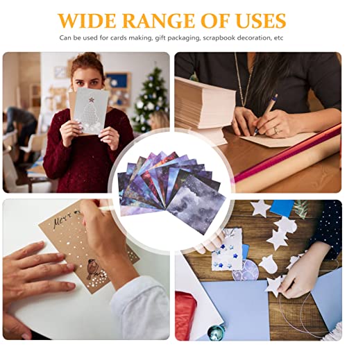 Healifty Papel de Fundo Decorativo DIY Foto Álbum de Papel Artesanato Fazendo Papel de Apoio 12 Pcs