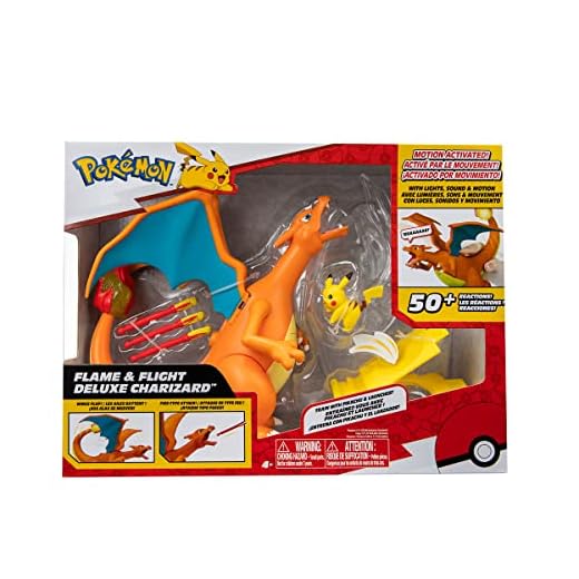 SUNNY, Pokémon, Figura De Luxo, Chama e Vôo do Charizard