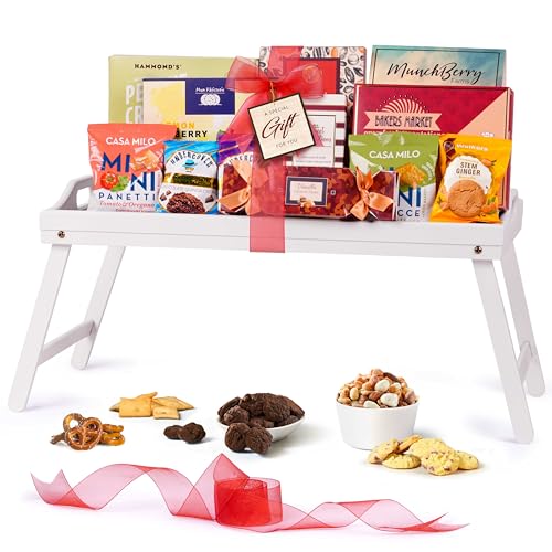 Broadway Basketeers Gourmet Kosher Gift Box with Breakfast Tray